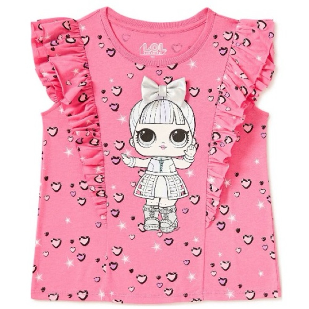 L.O.L Surprise Girls Lovely Flutter Sleeve Blouse